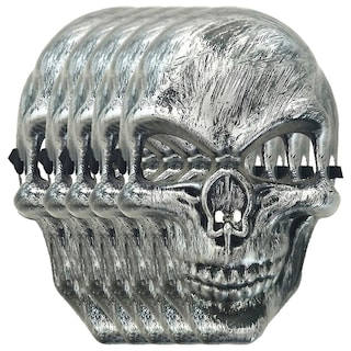 Foto 2 | Foto 2 | Calaveras Cosplay Terrorífico Z-smilefun Mxkvl-005 5 Piezas Plata