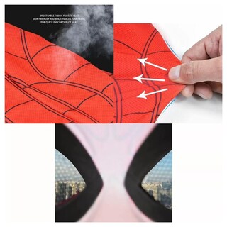 Foto 5 | Foto 5 | Halloween Máscaras De Hombre Araña Z-smilefun Mxids-001 1 Pieza Rojo