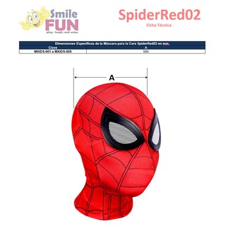 Foto 6 | Foto 6 | Spiderman Máscaras Z-smilefun Mxids-004 4 Piezas Rojo