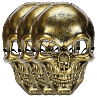 Foto 1 | Foto 1 | Caretas De Calaveras Para Fiestas Z-smilefun Mxklu-003 3 Piezas Dorado