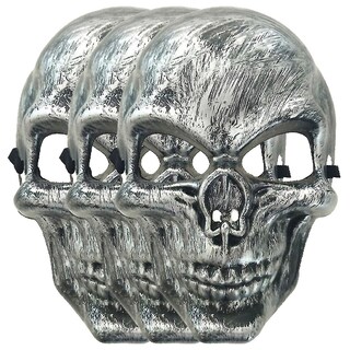 Foto 2 | Foto 2 | Calaveras Mascaras Terrorificas Z-smilefun Mxkvl-003 3 Piezas Plata