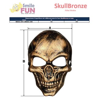 Foto 5 | Foto 5 | Mascaras De Terror Z-smilefun Mxzul-002 2 Piezas Cobre