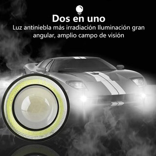 Foto 2 | Foto 2 | Duo Faros  Lab.g Antiniebla Led 3 5in Ojos De Ángel Negro