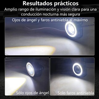 Foto 4 | Foto 4 | Duo Faros  Lab.g Antiniebla Led 3 5in Ojos De Ángel Negro