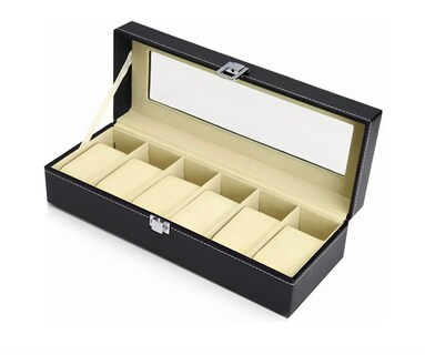 Foto 1 | Foto 1 | Organizador De Relojes Y Joyas 6 Espacios Caja Para Relojes