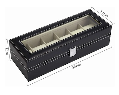 Foto 3 | Foto 3 | Organizador De Relojes Y Joyas 6 Espacios Caja Para Relojes