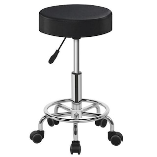 Foto 1 | Foto 1 | Silla Giratoria De Salón Rolling Stool Yaheetech  Ajustable  Negra - Venta Internacional.