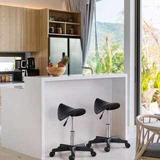 Foto 2 | Foto 2 | Silla Giratoria Yaheetech Giratoria De Piel Sintética Color Negro - Venta Internacional.