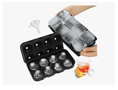 Foto 1 | Foto 1 | 2 Piezas Molde Xtellar Para Hielo Esferas Y Cubos Grandes Con Embudo