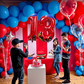 Foto 5 | Foto 5 | Globos De Aluminio Laackys Con Diseño De Araña Número 40 Cm Para Fiestas - Venta Internacional.