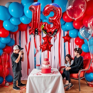 Foto 7 | Foto 7 | Globos De Aluminio Laackys Con Diseño De Araña Número 40 Cm Para Fiestas - Venta Internacional.