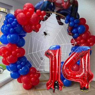 Foto 3 | Foto 3 | Globos De Aluminio Laackys Con Diseño De Araña Número 40 Cm Para Fiestas - Venta Internacional.