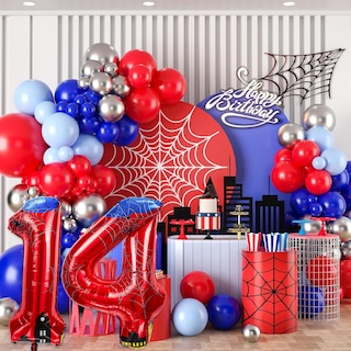 Foto 7 | Foto 7 | Globos De Aluminio Laackys Con Diseño De Araña Número 40 Cm Para Fiestas - Venta Internacional.