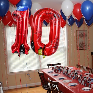Foto 6 | Foto 6 | Globos De Aluminio Laackys Con Diseño De Araña Número 40 Cm Para Fiestas - Venta Internacional.