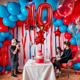 Foto 7 | Foto 7 | Globos De Aluminio Laackys Con Diseño De Araña Número 40 Cm Para Fiestas - Venta Internacional.