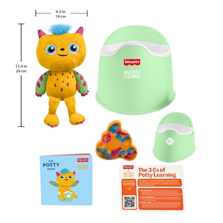 Foto 6 | Foto 6 | Kit De Entrenamiento Para Ir Al Baño Big Little Feelings De Fisher-price 6 Piezas - Venta Internacional.