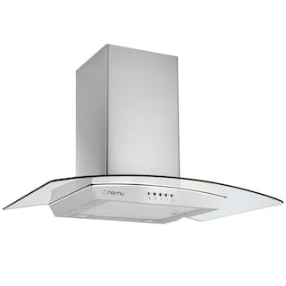 Foto 1 | Foto 1 | Nomu Campana De Extracción Cristal Curvo 90cm Acero Inoxidable
