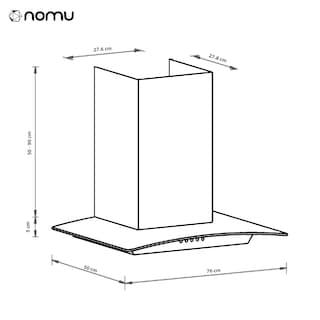 Foto 6 | Foto 6 | Nomu Campana De Extracción Cristal Curvo 90cm Acero Inoxidable