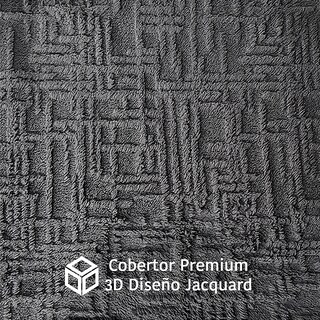 Foto 6 | Foto 6 | Cobertor Ligero King Size Elefantito Hogar Camelis Color Gris Oxford Premium Jacquard 3d