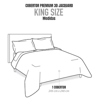 Foto 7 | Foto 7 | Cobertor Ligero King Size Elefantito Hogar Camelis Color Gris Oxford Premium Jacquard 3d