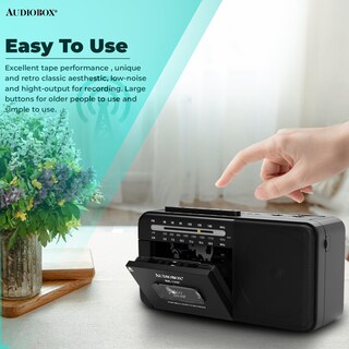 Foto 6 | Foto 6 | Reproductor De Casetes Portátil Audiobox Rxc-15rbt Con Bluetooth - Venta Internacional.