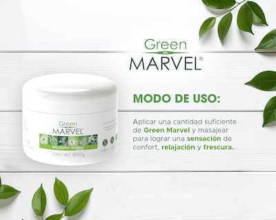 Foto 3 | Foto 3 | Bálsamo Herbal Green Marvel 250 Gramos