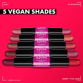 Foto 6 | Foto 6 | Blush Stick Nyx Professional Makeup Wonder Stick Coral & Peach - Venta Internacional.