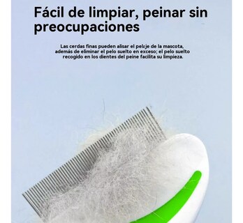 Foto 3 | Foto 3 | ''peinado Y Autolimpieza De Mascotas Con Botón De Liberación Verde Claro ''