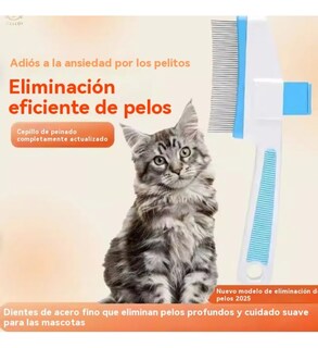 Foto 4 | Foto 4 | Peinado Y Autolimpieza De Mascotas Con Botón De Liberación Azul Claro