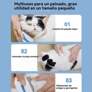 Foto 5 | Foto 5 | Peinado Y Autolimpieza De Mascotas Con Botón De Liberación Azul Claro