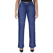 Pantalón Bootcut Britos Jeans Mujer Mezclilla Azul 025801