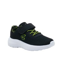 Tenis Charly  Para Niño Running Cómodos Ajuste Contactel Negro