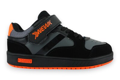Foto 3 | Foto 3 | Tenis Casual Negro Naranja Infantil Denvered Newk