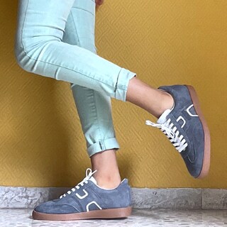 Foto 2 | Foto 2 | Tenis Atacama Taylor Gamuza Gris De Piel Forro Vacuno Ligeros Y Cómodos Unisex