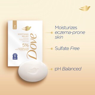 Foto 2 | Foto 2 | Beauty Bar Dove Soothing Relief Sin Fragancia 5 X 120 G - Venta Internacional.