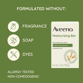 Foto 4 | Foto 4 | Limpiador Facial En Barra Aveeno  Hidratante Suave  100 G  4 Unidades - Venta Internacional.