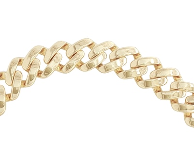 Foto 3 | Foto 3 | Pulsera Eslabones Anchos Con Broche De Circonias 19cm Horoz Chapa De Oro 18k Ch114