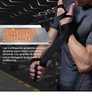 Foto 4 | Foto 4 | Guantes Xtellar De Gym Con Muñequeras Regulables 1 Par Para Fitness