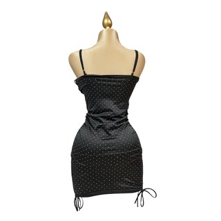 Foto 4 | Foto 4 | Vestido Cristales Pliegue Liso Color Negro Om