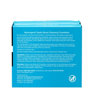 Foto 4 | Foto 4 | Toallitas Desmaquillantes Y Limpiadoras Faciales Neutrogena Hydroboost - Venta Internacional.