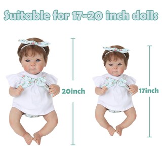 Foto 3 | Foto 3 | Set De Ropa Para La Muñeca Reborn Baby Doll Wooroy 45-48 Cm Color Rosa Y Blanco - Venta Internacional.
