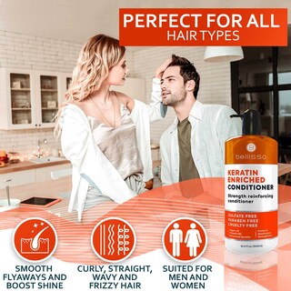 Foto 6 | Foto 6 | Acondicionador De Queratina Sulfato De Bellisso Sin Parabenos 500 Ml - Venta Internacional.