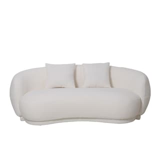 Foto 1 | Foto 1 | Sofá Bold Curvo Blanco 3 Plazas Moderno Ilios Innova Diseño Orgánico Estructura De Madera Y Tapizado Textil Premium