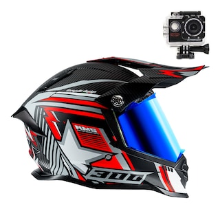 Foto 1 | Foto 1 | Casco Axs Beretta Rojo + Camara Action Axs