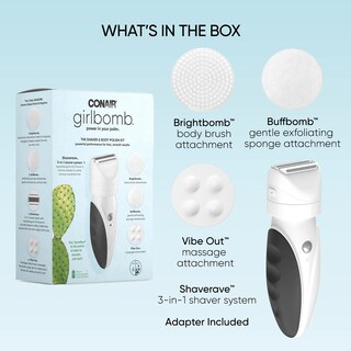 Foto 2 | Foto 2 | Maquinilla De Afeitar Y Amortiguador Corporal Conair Girlbomb Para Mujer - Venta Internacional.