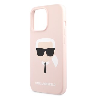 Foto 6 | Foto 6 | Funda Original Karl Silicona Cabeza Karl Iphone 13 Pro Rosa