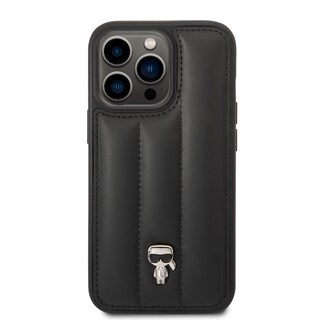 Foto 3 | Foto 3 | Funda Karl Acolchado Charm Iphone 14 Pro Negro