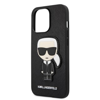 Foto 6 | Foto 6 | Funda Original Karl Saffiano Parche Iphone 13 Pro Negro
