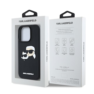 Foto 8 | Foto 8 | Funda Original Karl Lagerfeld Caras K&c 3d Para Iphone 16 Pro Negro