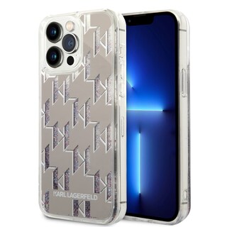 Foto 1 | Foto 1 | Funda Original Karl Monog Glitter Iphone 14 Pro Max Plata